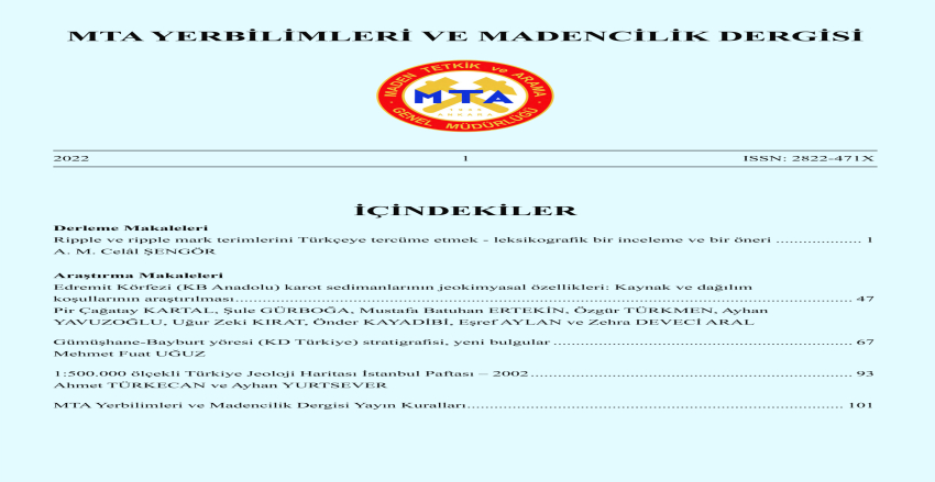 MTA Yerbilimleri ve Madencilik Dergisi