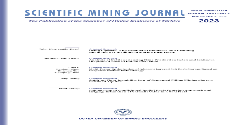 BİLİMSEL MADENCİLİK DERGİSİ 2023/Haziran 