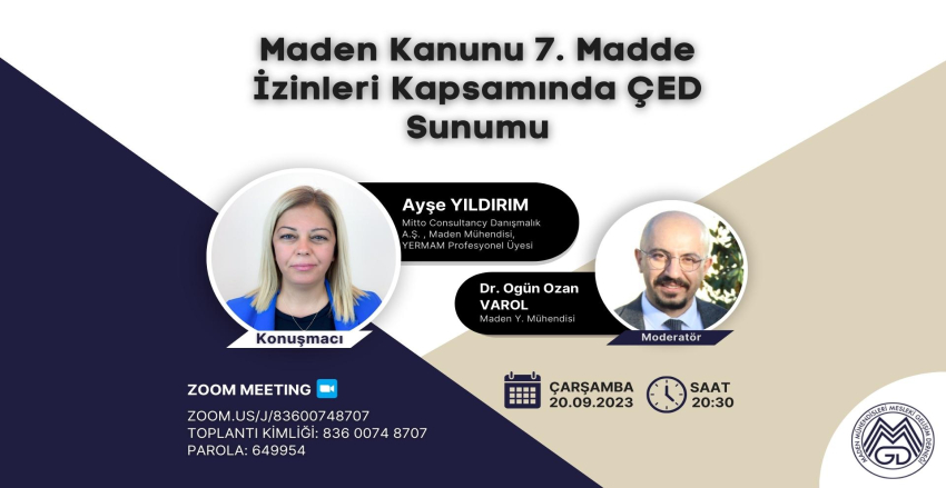 Maden Kanunu 7. Madde İzinleri Kapsamında ÇED Sunumu