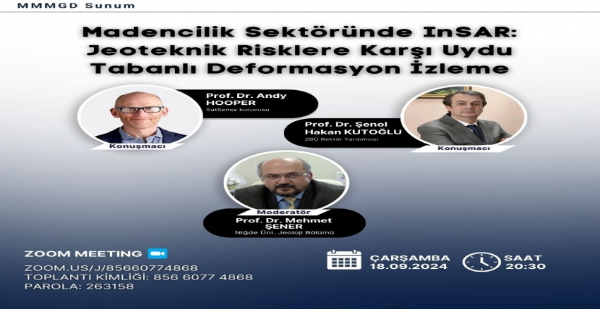 “InSAR in the mining industry: satellite-based deformation monitoring to geotechnical risks/Madencilik sektöründe InSAR: jeoteknik risklere karşı uydu tabanlı deformasyon izleme“