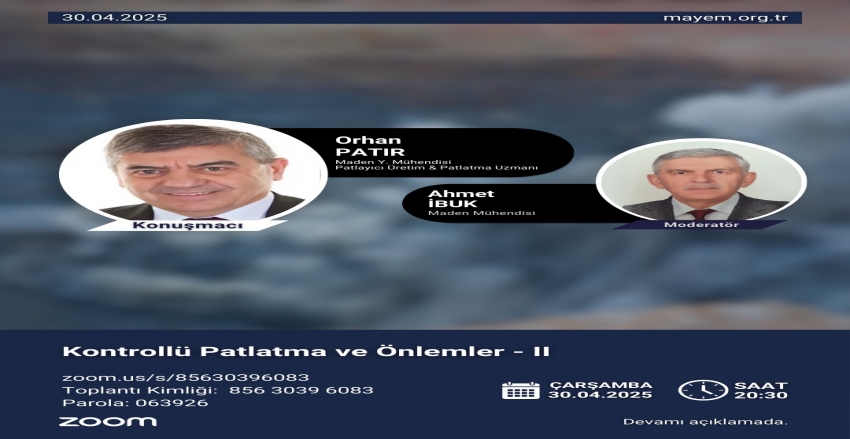 “Kontrollü Patlatma ve Önlemler-II" Sunumu